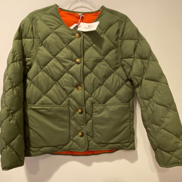 Vineyard Vines Brand New Women's Reversible Size Small Quilted Jacket - Picture 6 of 14